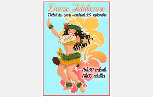 Début des cours Danse Tahitienne