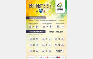 RUGBY : TOURNOI ANTILLES-GUYANE du 3 au 6 AVRIL au stade Edmard LAMA à REMIRE-MONTJOLY